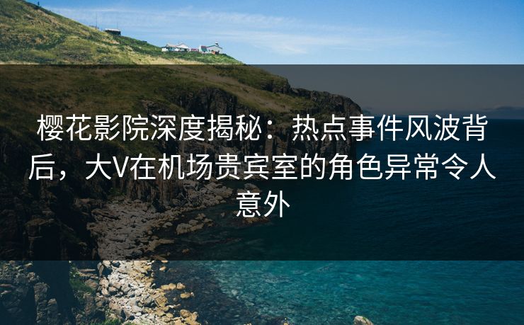 樱花影院深度揭秘：热点事件风波背后，大V在机场贵宾室的角色异常令人意外